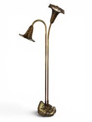 Brass floor lamp