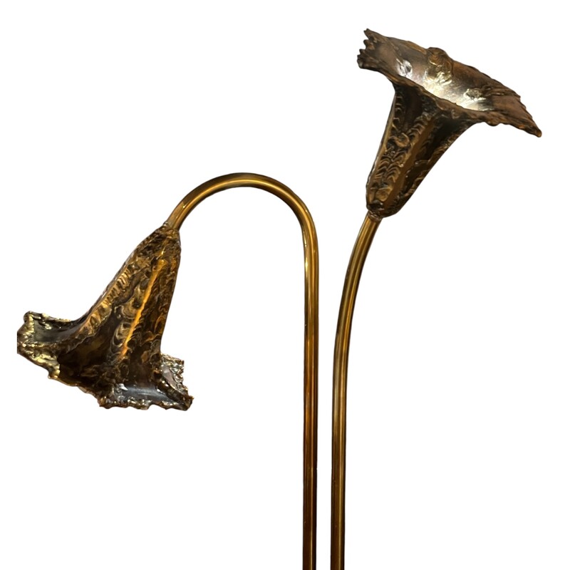 Brass floor lamp