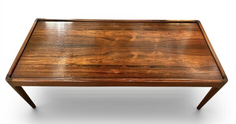 F 004 RP rosewood coffee with reversible rosewood/white Formica top, 1960’s