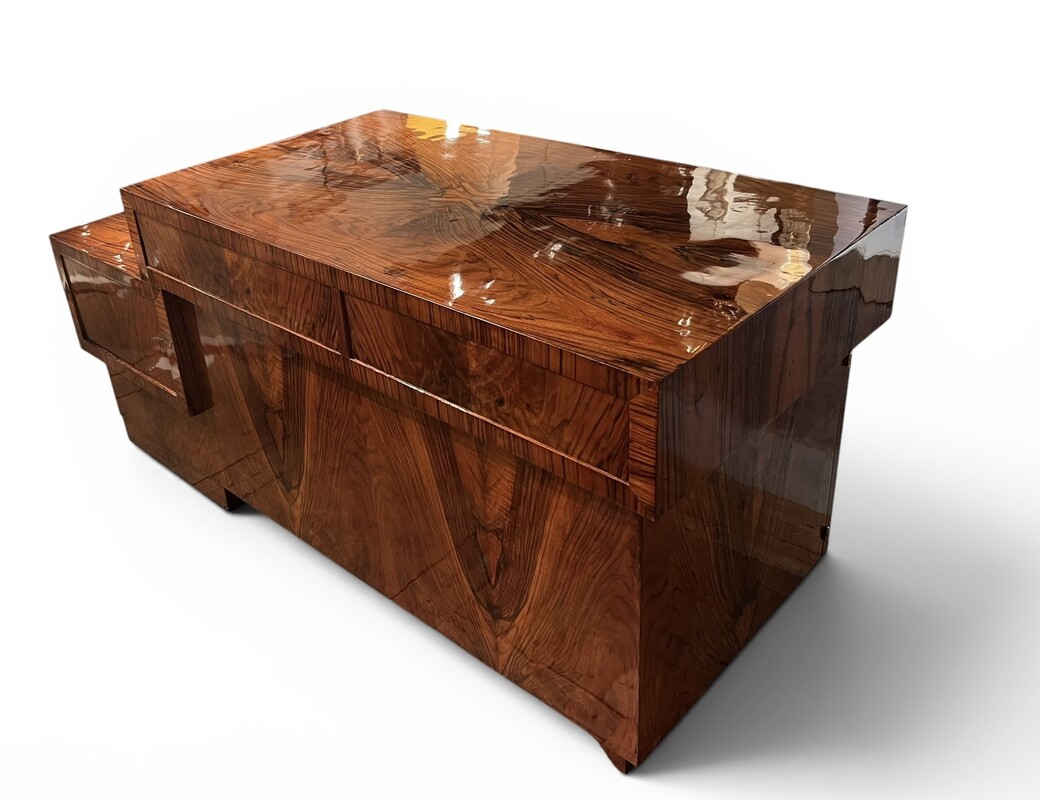F 042 AS art deco - modernist desk, totally restored circa 1930