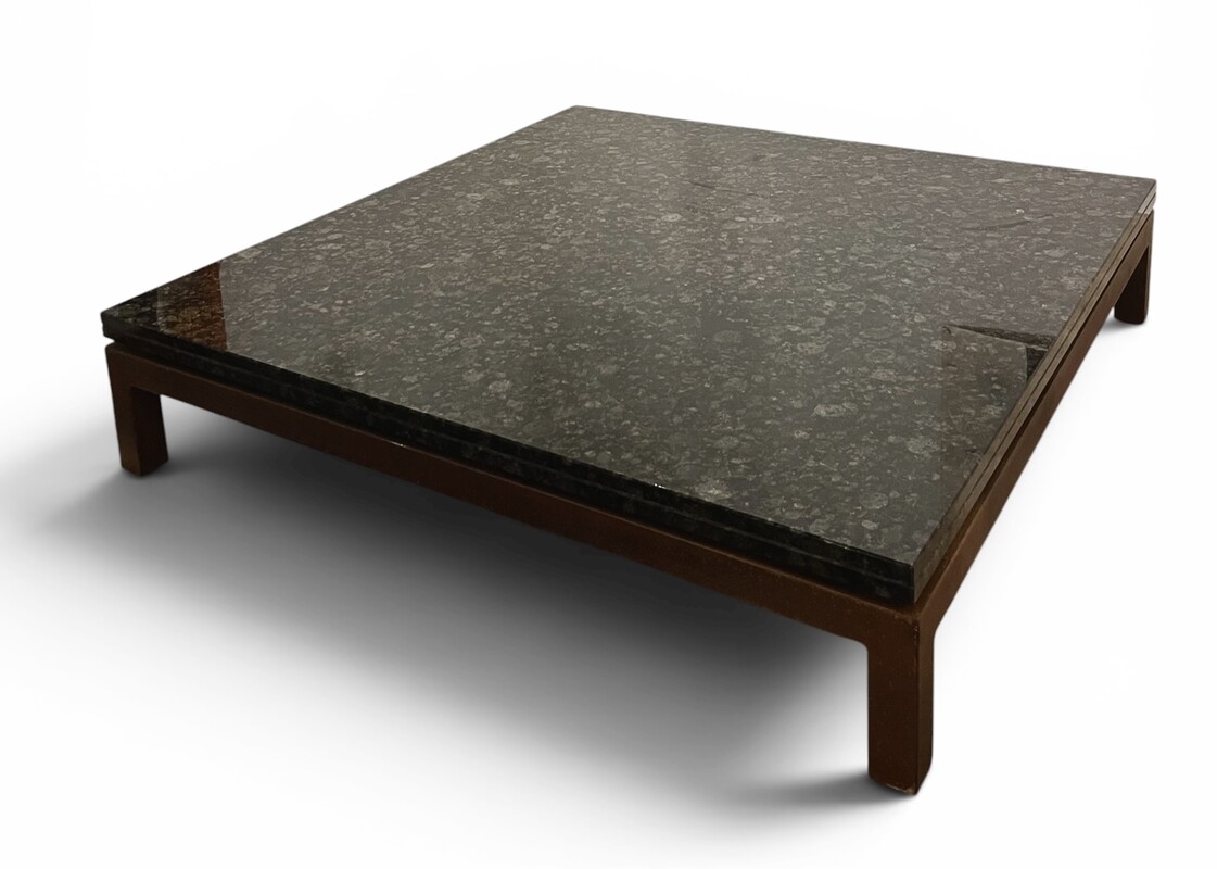 F 045 JD/RC large granit and steel coffee table