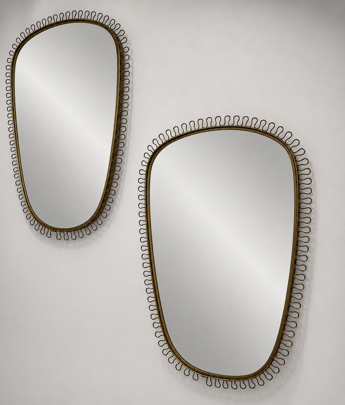 M 426 APO/JC pair of brass mirror by Josef Frank