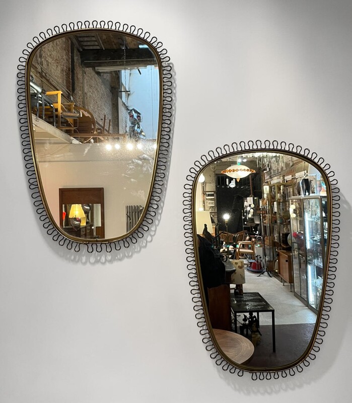 M 426 APO/JC pair of brass mirror by Josef Frank