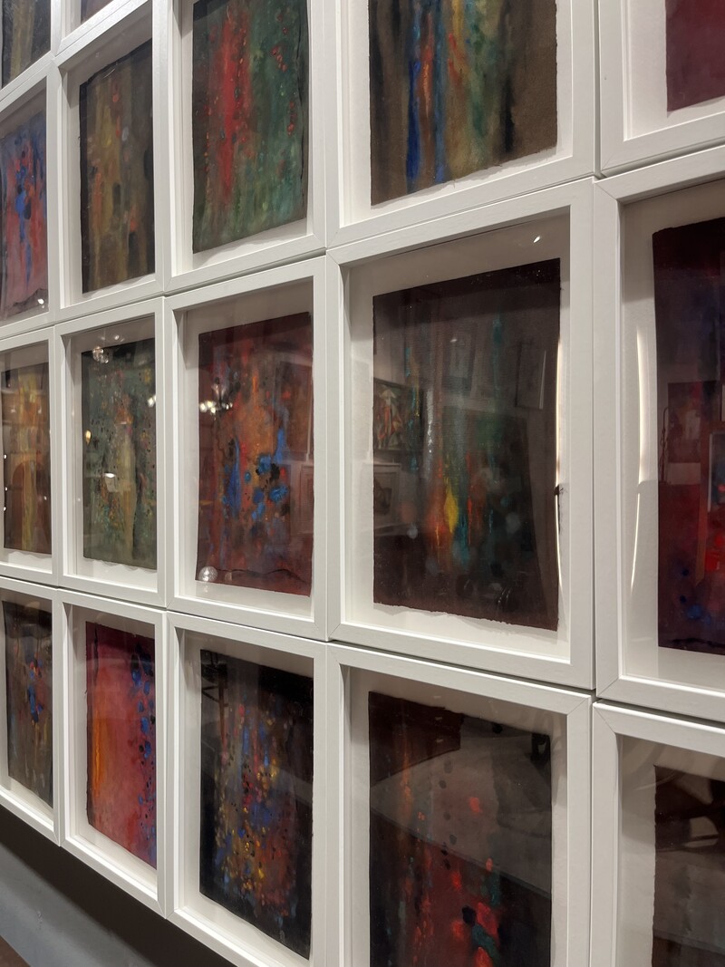 P 911 PL set of 32 abstract painting 