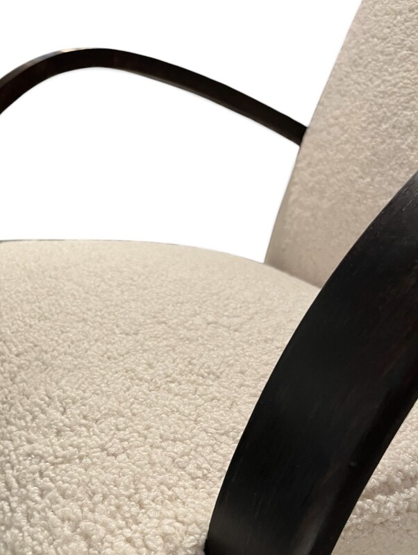S 289 JC pair of Halabala armchairs, new fabric 