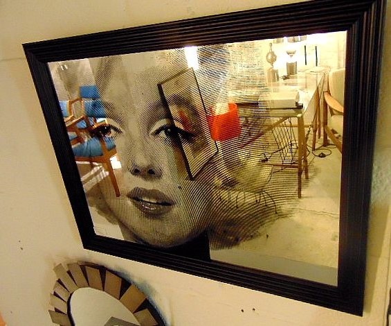 M 425 JC Miroir eglomisé Marilyn