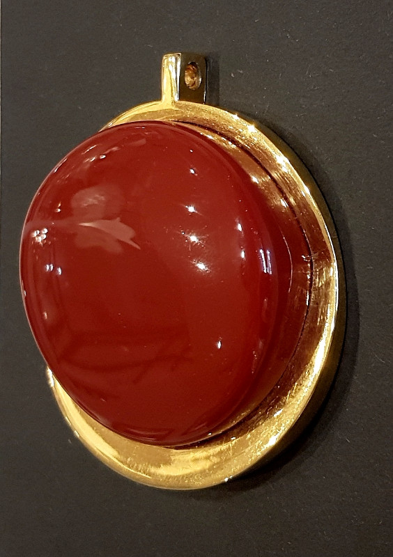 M 676 FD Pendentif signé Balmain Ca. 1970