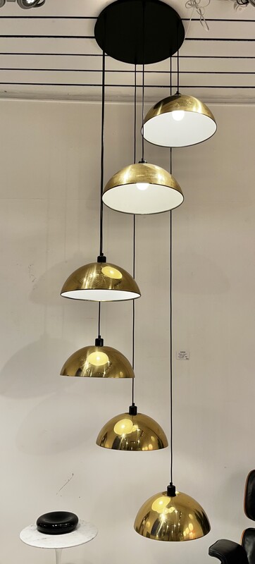 Brass chandelier 