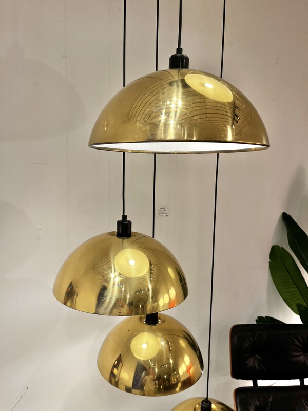 Brass chandelier 