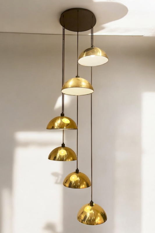 Brass chandelier 