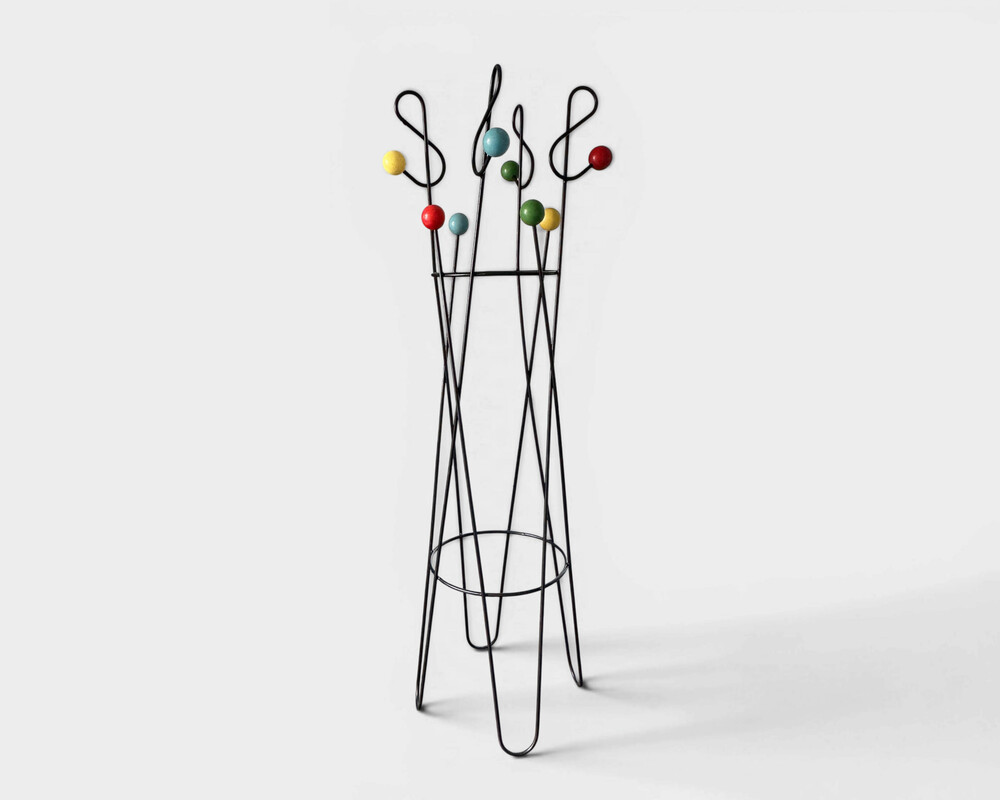F 002 JB coat rack by Roger Feraud , France 1950s