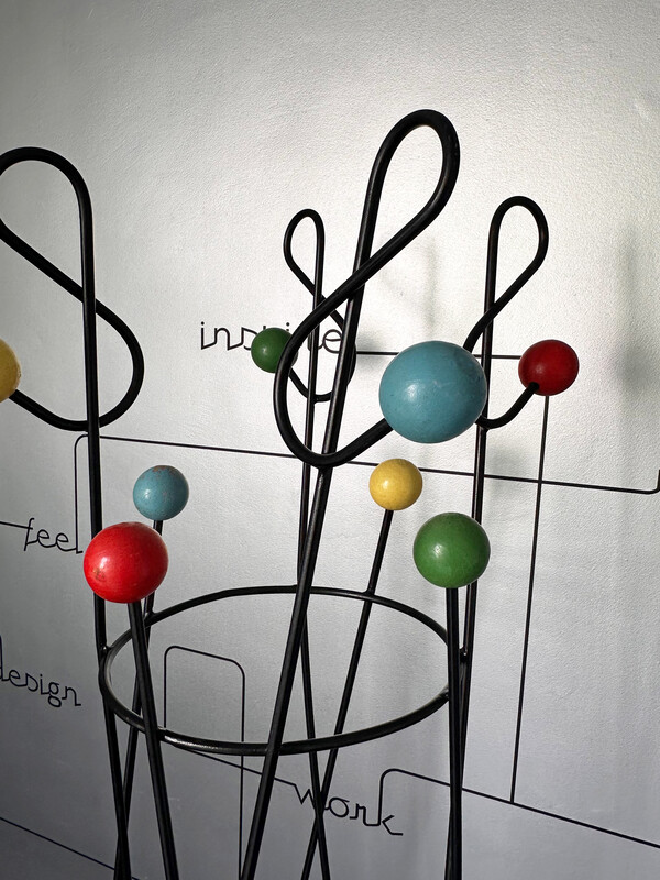 F 002 JB coat rack by Roger Feraud , France 1950s