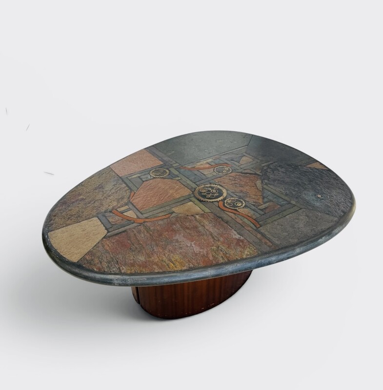 F 008 AG Coffee table « goutte d eau » par Kneip fir Kingma ‘92