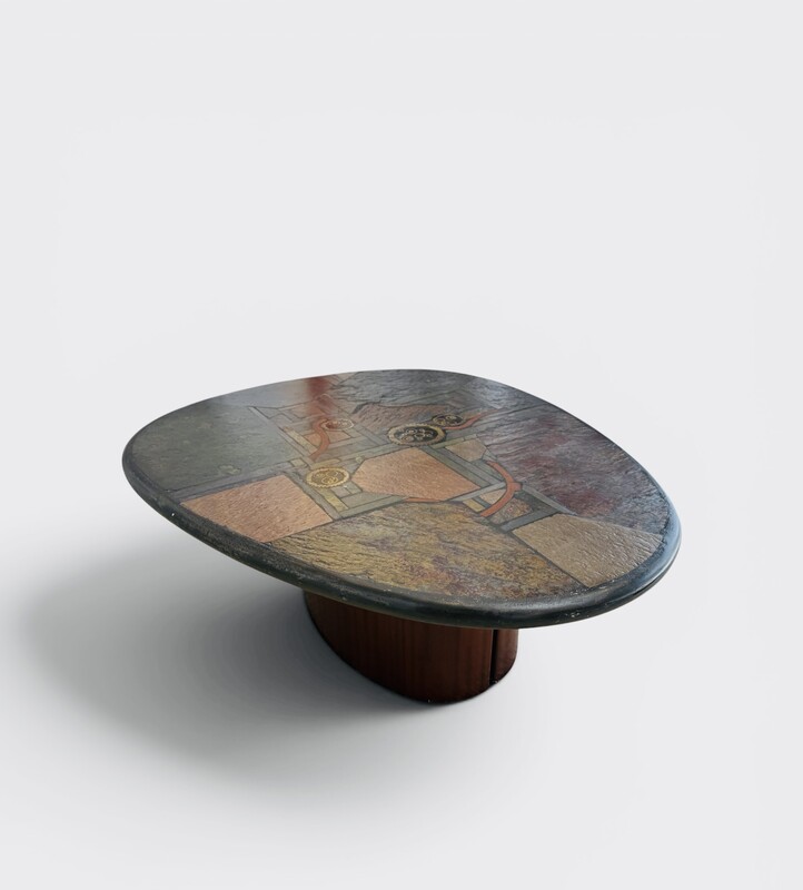 F 008 AG Coffee table « goutte d eau » par Kneip fir Kingma ‘92
