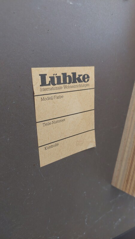 F  014 JC Large extendable oak dining table, Lubke 1980s 
