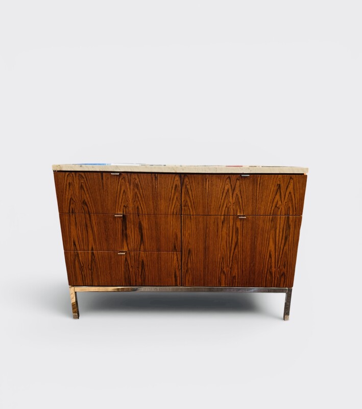 F 016 AG Florence Knoll rosewood cabinet for Knoll 1960 excellent condition 