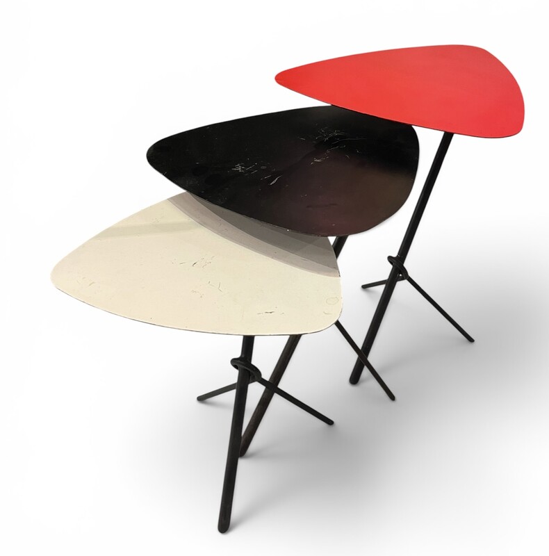 F 021 FL set of 3 nesting tables, 1950’s