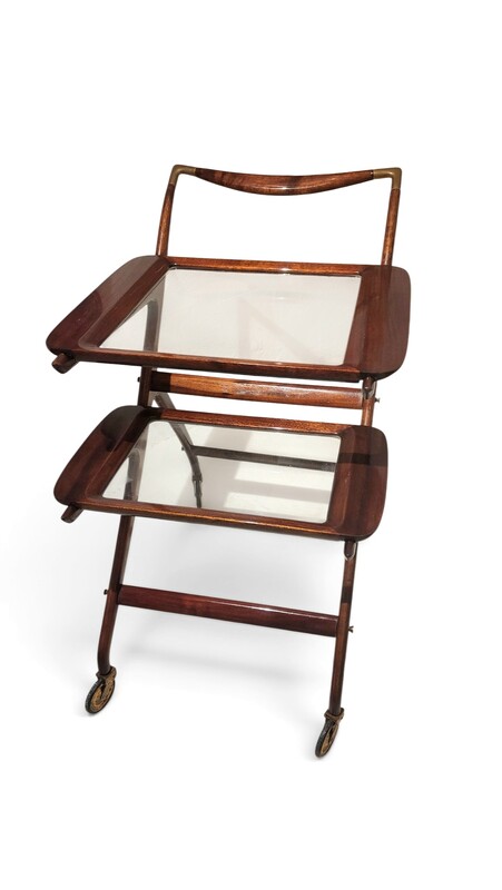F 024 JC Italian serving trolley by Uco Parisi for Baggis 1950s 