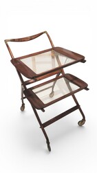 F 024 JC Italian serving trolley by Uco Parisi for Baggis 1950s 