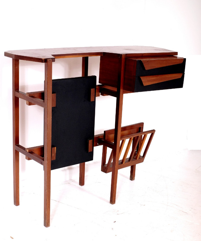 F 030 Apo Graphic mahogany console, Italy 1970