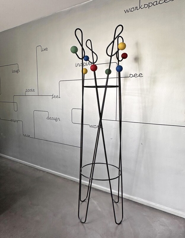 F 043 JB Coat-Rack / Porte-Manteau “Clé de Sol” Roger Feraud , France 1950s