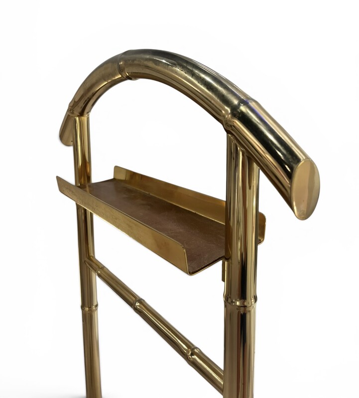 F 044 AV « faux bambou » brass valet 