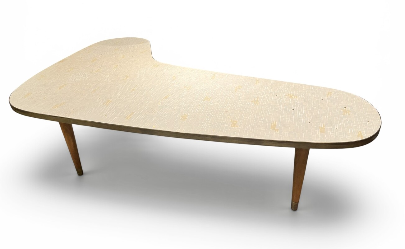 F 047 JC boomerang ceramic coffee table by Berthold Muller