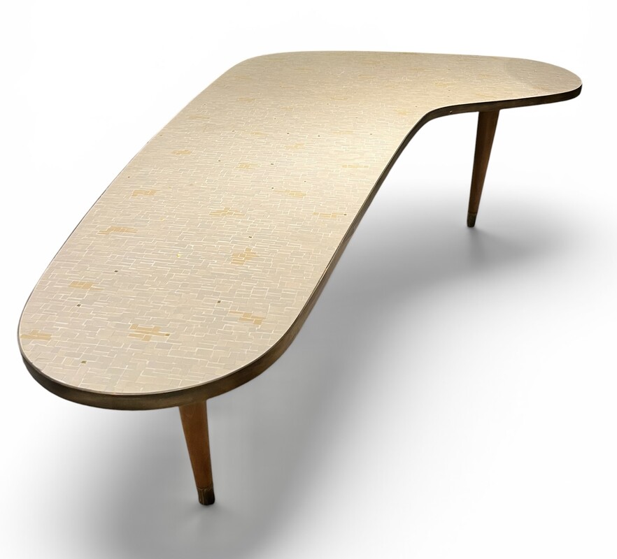 F 047 JC boomerang ceramic coffee table by Berthold Muller