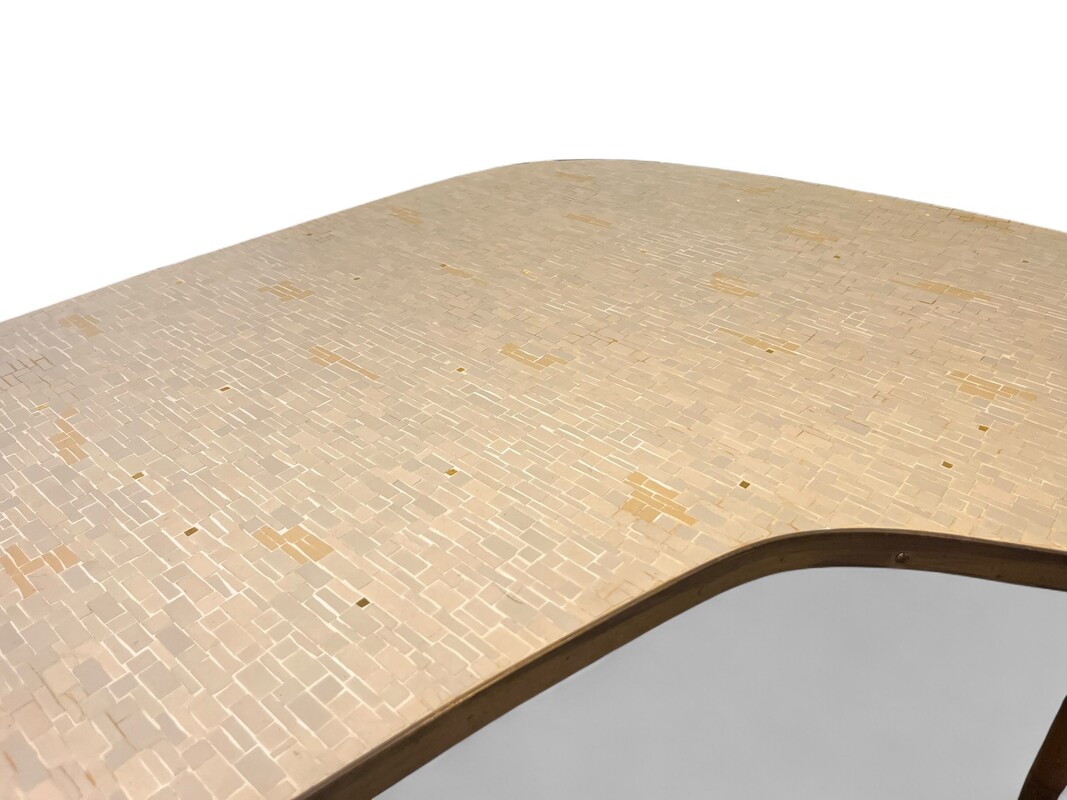F 047 JC boomerang ceramic coffee table by Berthold Muller