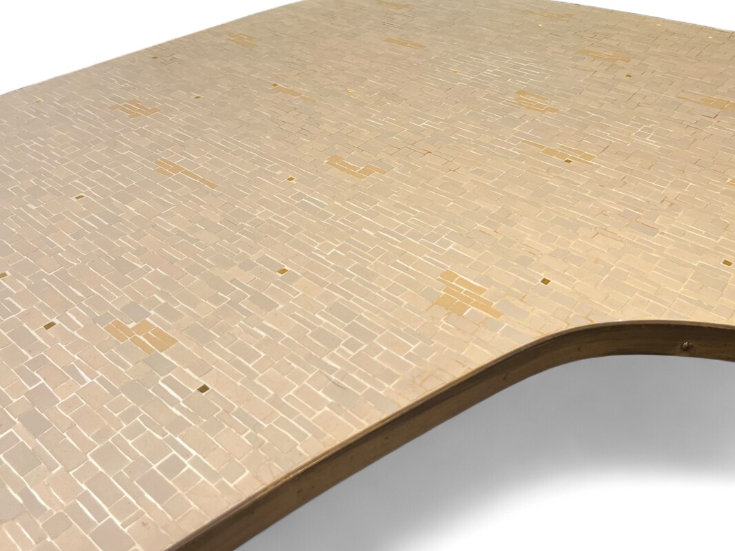 F 047 JC boomerang ceramic coffee table by Berthold Muller