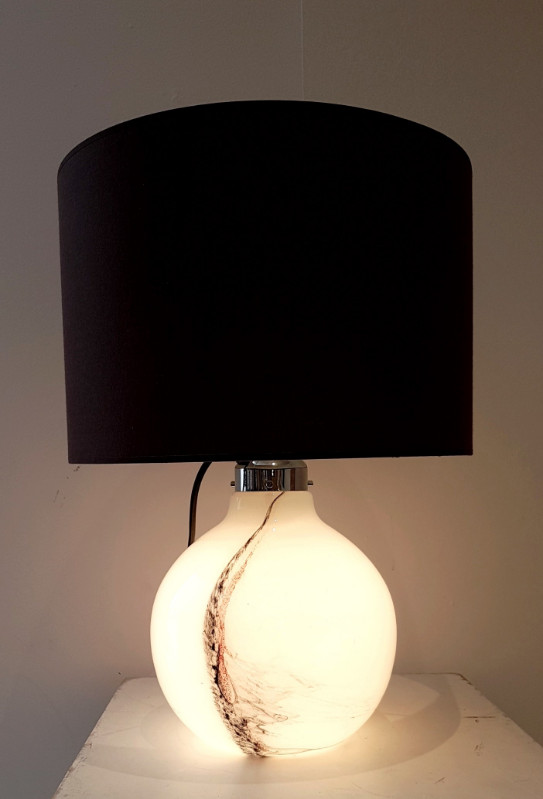 F 058 JC  Table lamp blown multicolored glass by Michael Bang for Holmegaard
