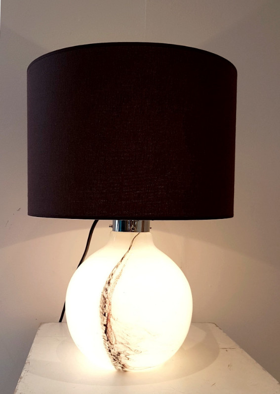 F 058 JC  Table lamp blown multicolored glass by Michael Bang for Holmegaard