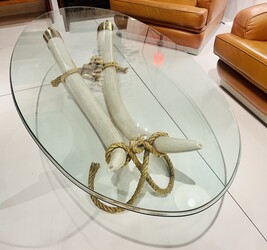 F 228 AG coffee table ivory style, 1970’s 