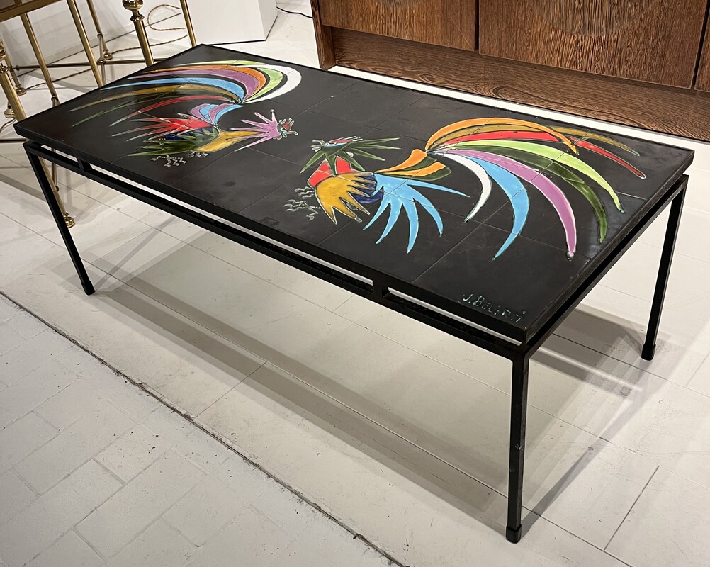 F 237 RD  vintage ceramic coffee table by Belarti 