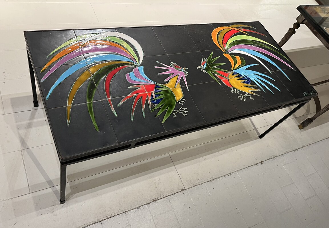 F 237 RD  vintage ceramic coffee table by Belarti 