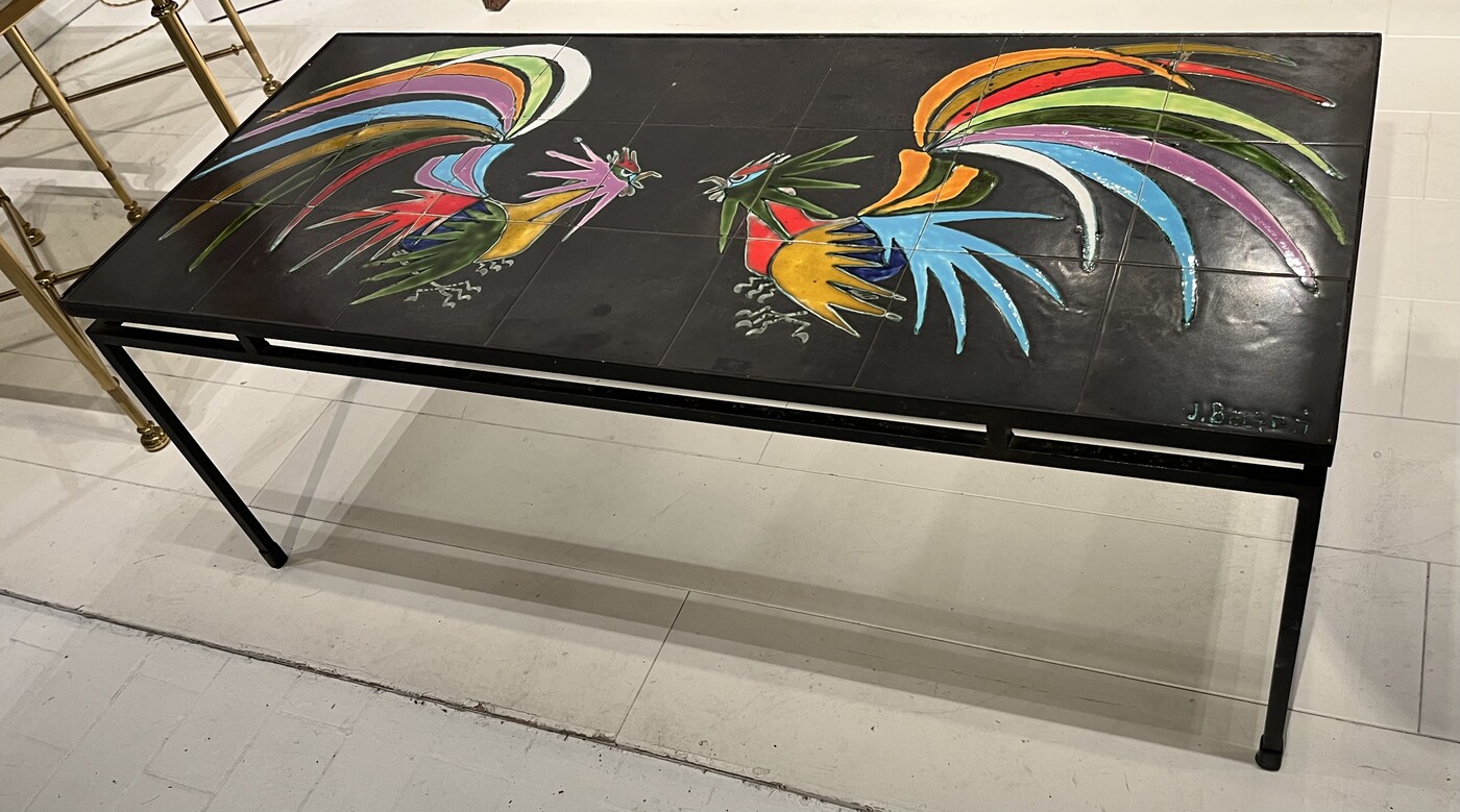 F 237 RD  vintage ceramic coffee table by Belarti 