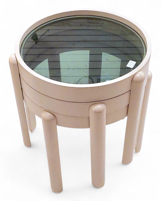 F 402 JC Set space age nesting tables Italy 1970s