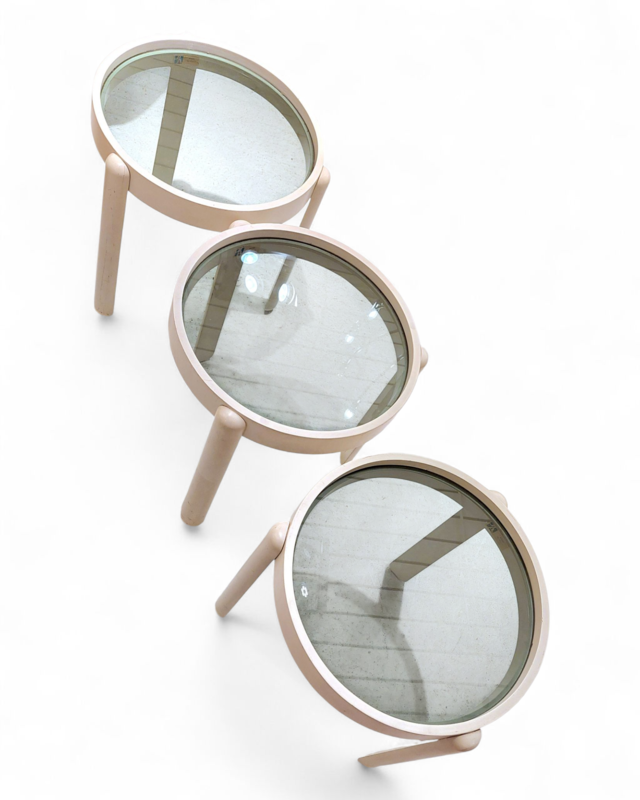 F 402 JC Set space age nesting tables Italy 1970s