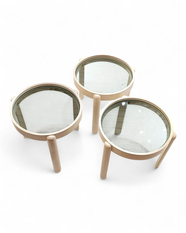 F 402 JC Set space age nesting tables Italy 1970s