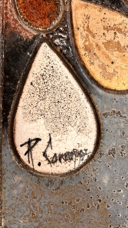 F 405 AS Ceramic side table, signed,Raymond Corroyez,1960’
