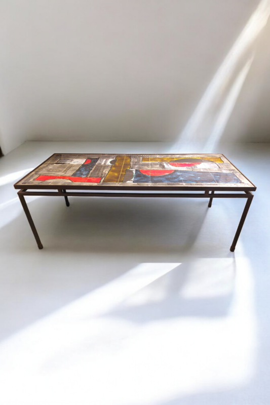 F 407 JC Ceramic coffee table 1960s by Belarti