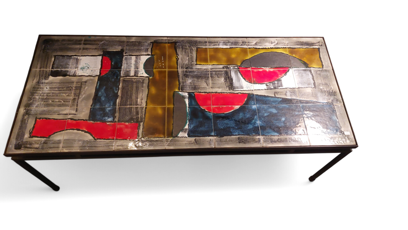 F 407 JC Ceramic coffee table 1960s by Belarti