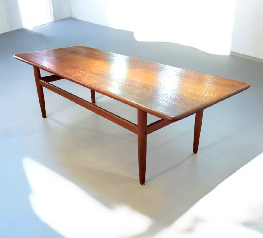 F 408 JC Teak Scandinavian coffee table 1960s 