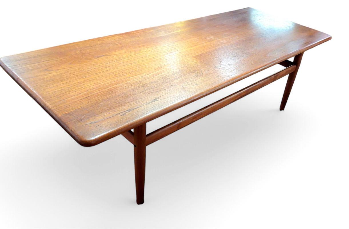 F 408 JC Teak Scandinavian coffee table 1960s 
