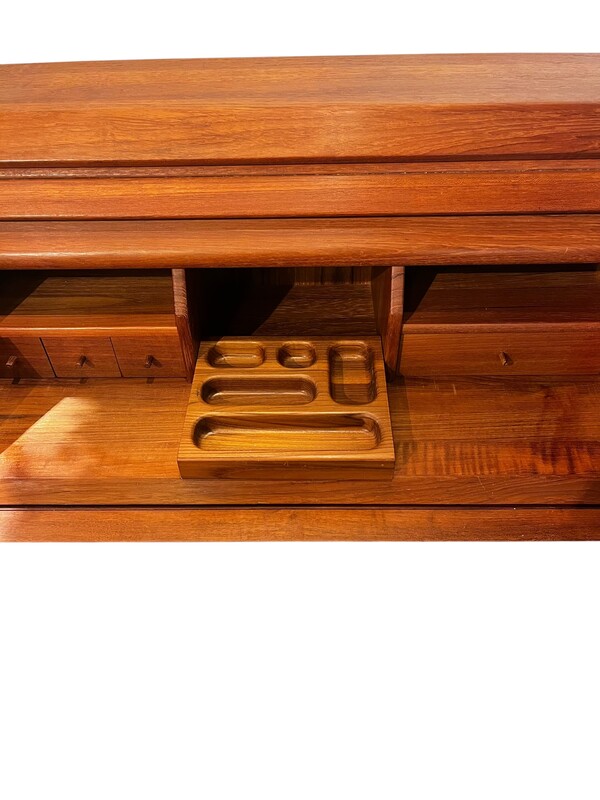 F 410 AG vintage teak secretary desk by Dyrlund 