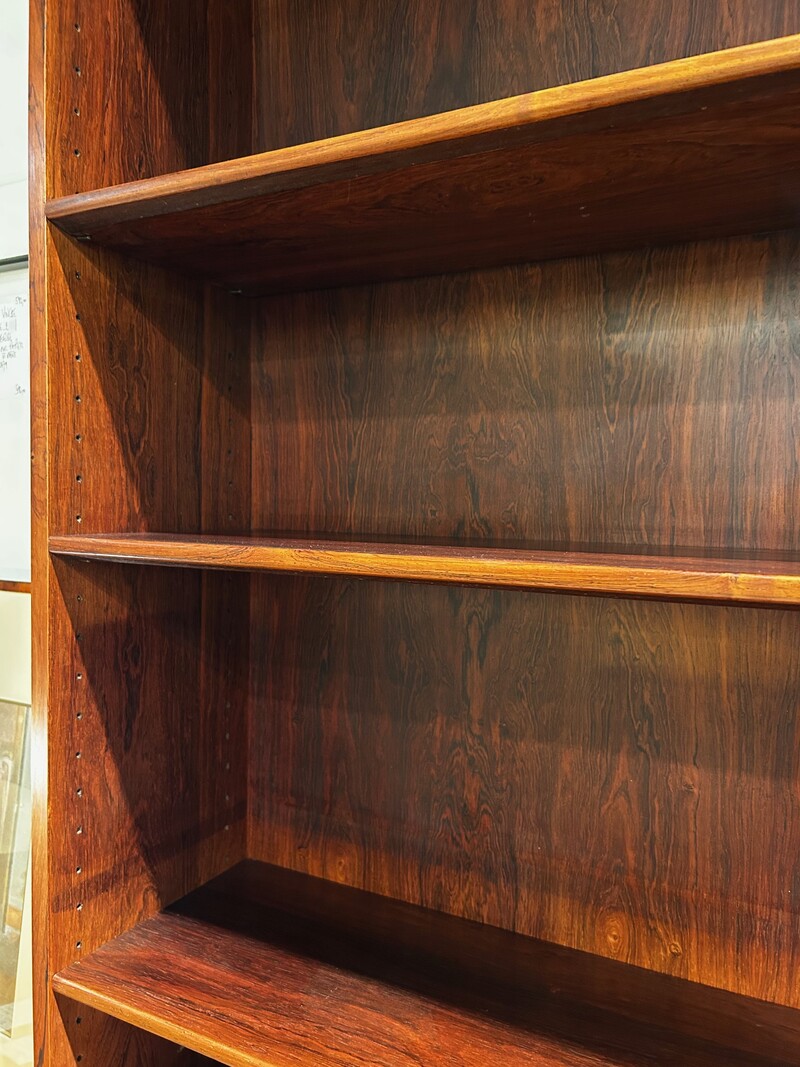 F 410 AS Pair of library and desk , Ole Wansher, danish furniture,exotic wood