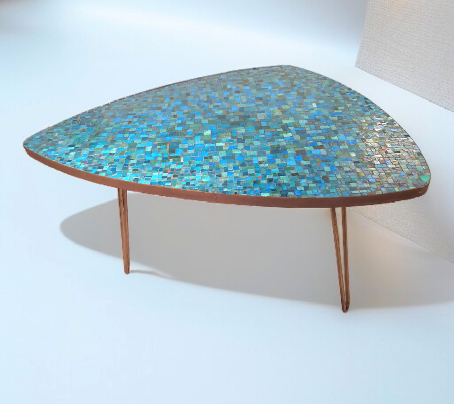 F 414 JC mosaic coffee table by Berthold Muller 1950s 