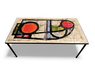 F 415 AS ceramic tiles coffee table signed Belarti