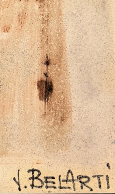 F 415 AS ceramic tiles coffee table signed Belarti