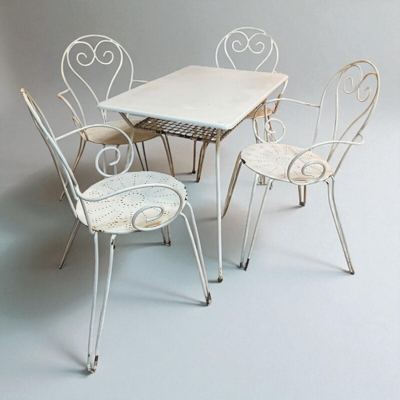 F 415 CY wrought iron garden set 